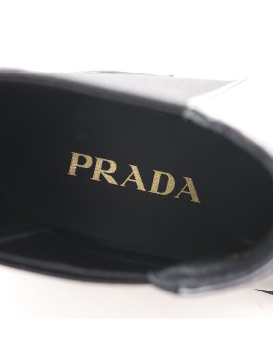 Leather platform ankle boots in black - Prada | Mytheresa Prada Boots Ankle Leather